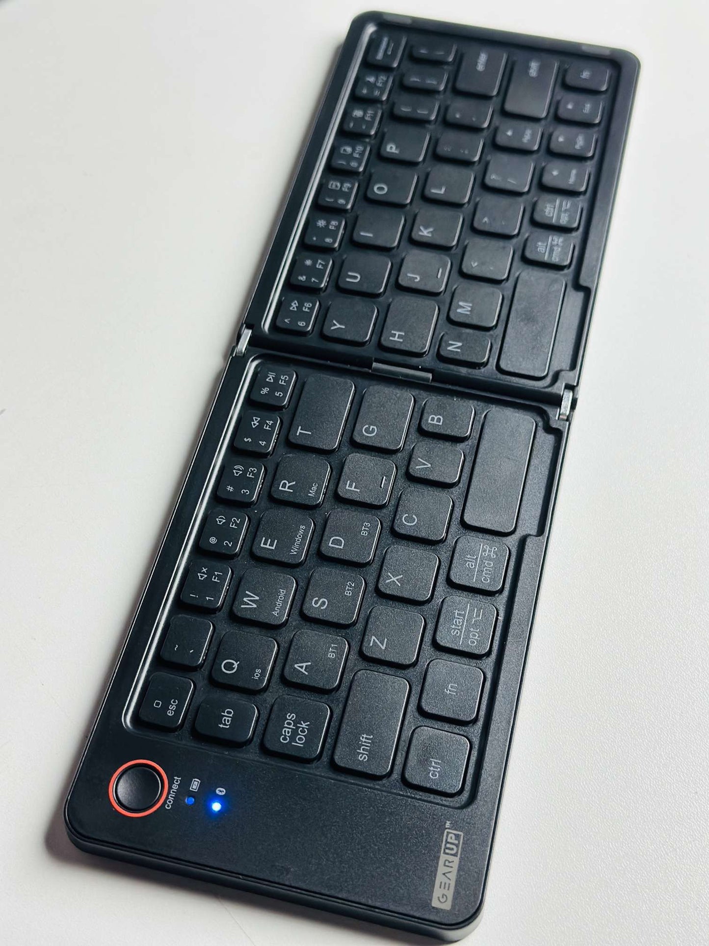 GearUP B023 Rechargeable Ultra Slim Folding Pocket Bluetooth Keyboard