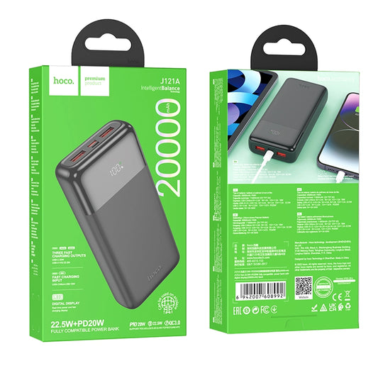 Hoco J121A 20000mAh Fast Charging Power Bank with LED Display (Copy)